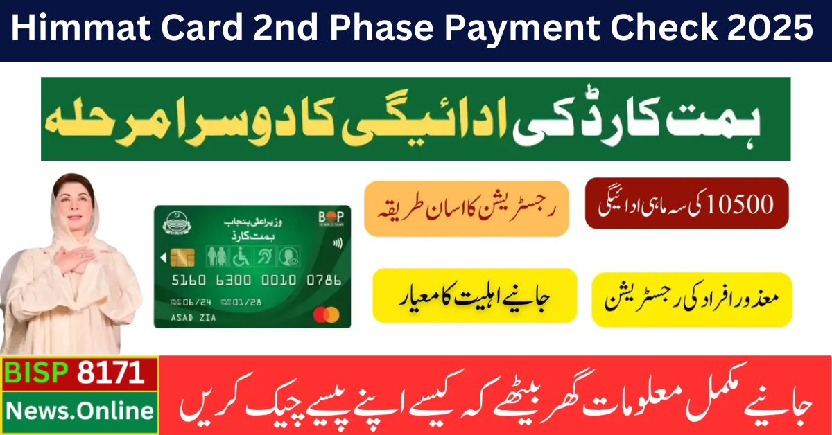 Himmat Card 2nd Phase: Check Payment Status Online Portal with Your CNIC