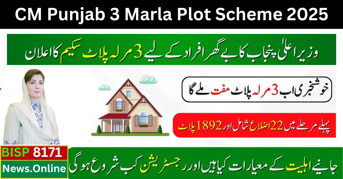 CM Punjab Announces 3 Marla Plot Scheme For Homeless