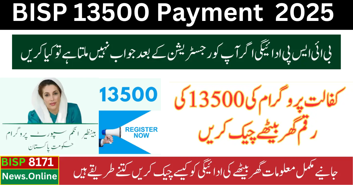 BISP 13500 Payment What to Do if You Don’t Get Response After Registration 2025